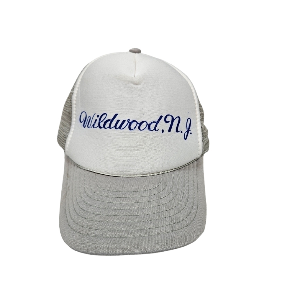 Vintage‎ Unbranded Wildwood NJ Snapback Foam Trucker Hat Mesh Back Unisex Adult